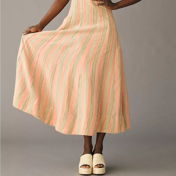 Anthropologie Maeve Square-Neck Tie-Back A-Line Dress - Picture 6 of 11